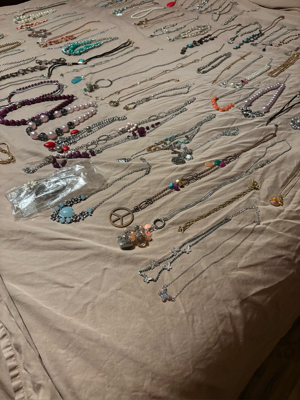 Assorted Women's Fashion Necklace - Neutral/Tan & Multi-Color